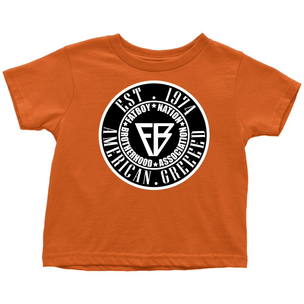 Toddler FBN Black & White American Greed (T-Shirt)