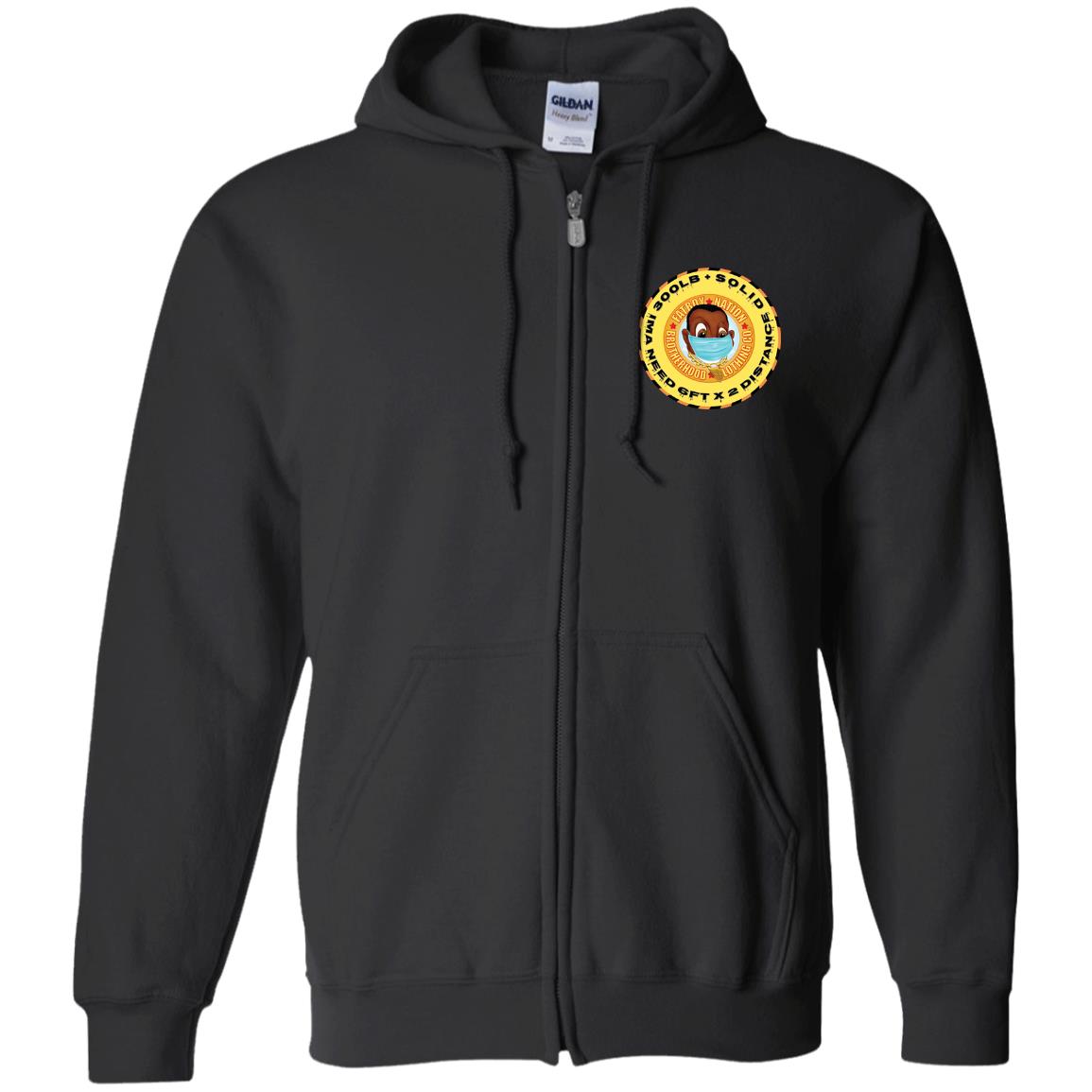 Pandemic Gold Head 300lb (Zip Up Hooded Sweatshirt)