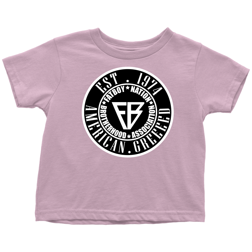 Toddler FBN Black & White American Greed (T-Shirt)