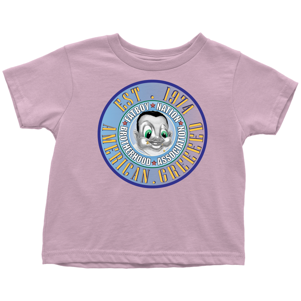 Toddler FBN; Blue American Greed (T-Shirt)
