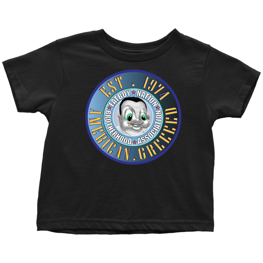 Toddler FBN; Blue American Greed (T-Shirt)