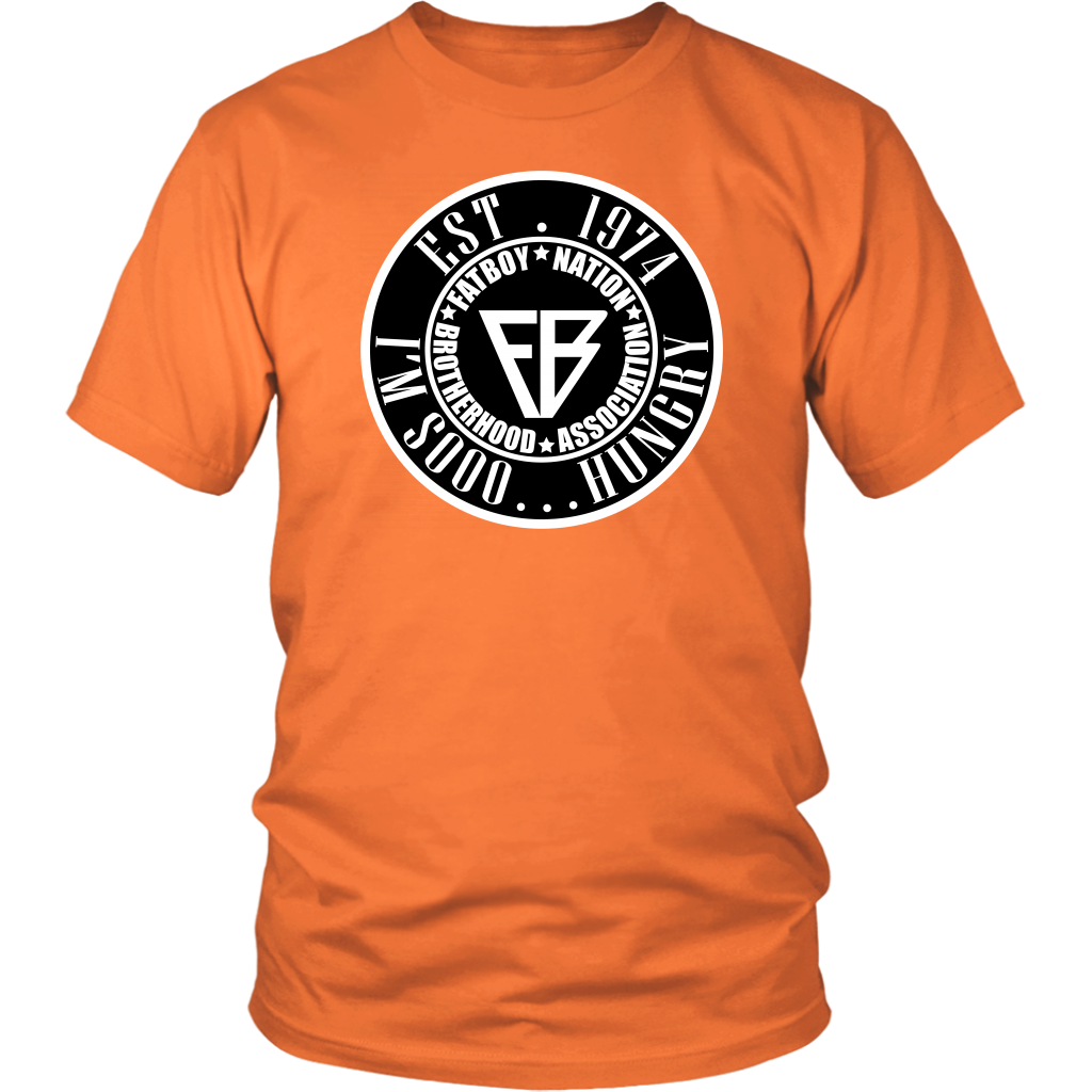 Black & White Mens Official I'm so Hungry..... Fat Boy Nation (T-Shirt)