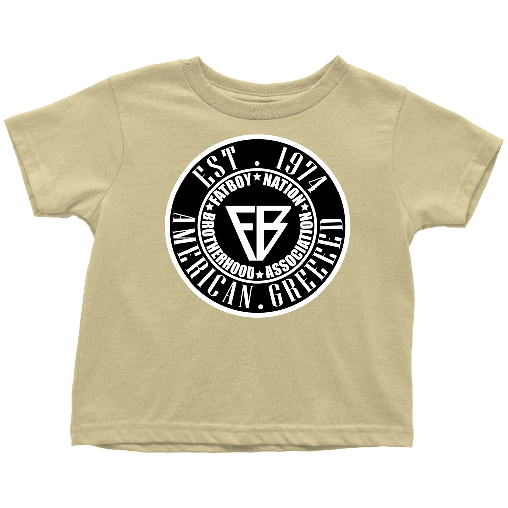 Toddler FBN Black & White American Greed (T-Shirt)