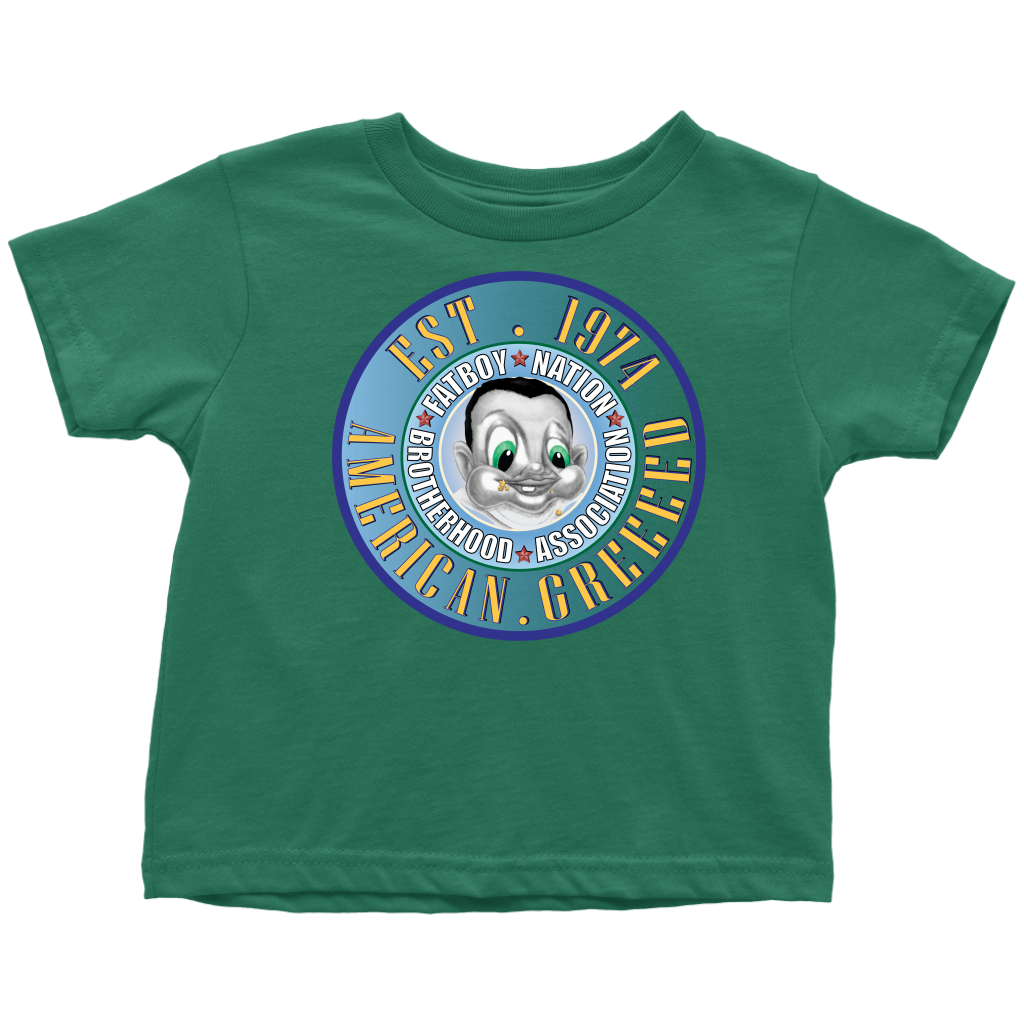 Toddler FBN; Blue American Greed (T-Shirt)