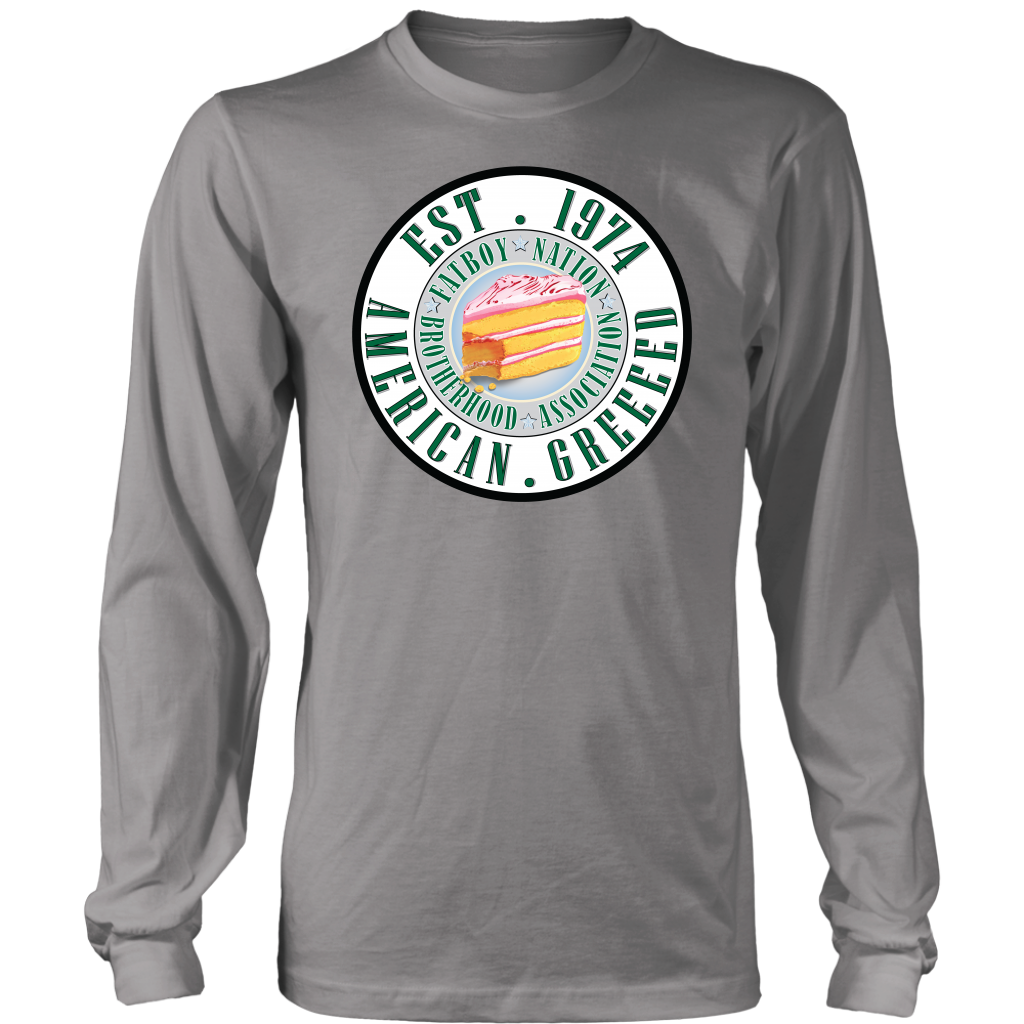 American Greed "In Cake we Trust" long sleeve mens and Men/Women Hoodies