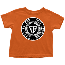 Load image into Gallery viewer, Toddler FBN; Black &amp; White ~ In Cake......We Trust~(T-Shirt)
