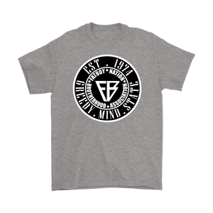 Black & White Mens Official Fat Boy Nation Greedy Mind State (T-Shirt)