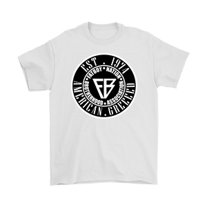 Black & White Mens Official Fat Boy Nation (T-Shirt)