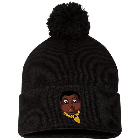 Black-and-dark-gold-5000x5000 (2) SP15 Pom Pom Knit Cap