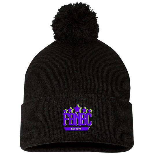 purplegreenfbnbc SP15 Pom Pom Knit Cap
