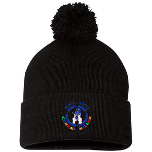 Cereal Killer Blue (1) (1) SP15 Pom Pom Knit Cap