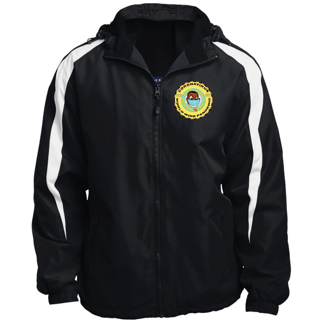 Pandemic Head 2 YST81 Youth Colorblock Fleece-Lined Jacket