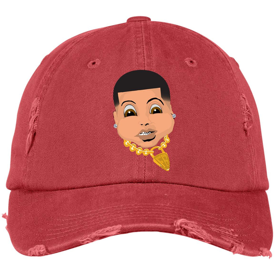 latinfbfade DT600 Distressed Dad Cap