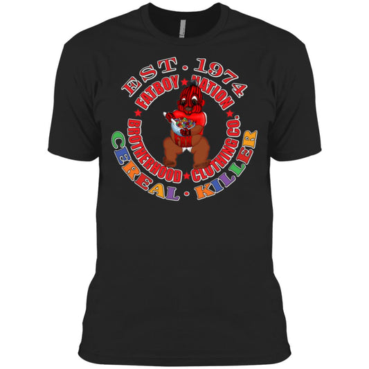 Cereal-Killer-Red-Comp 3600A Men's Made in USA Cotton T-Shirt