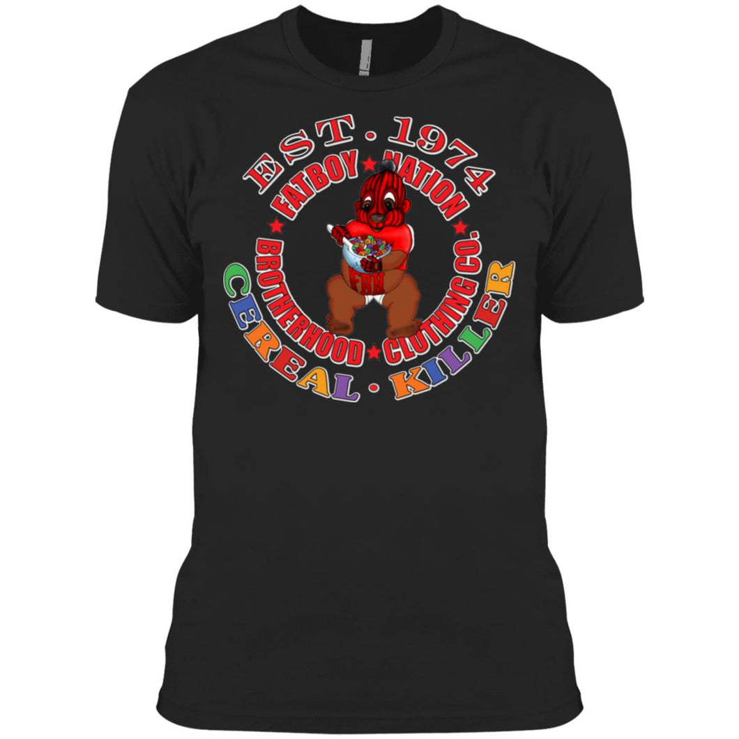 Cereal-Killer-Red-Comp 3600A Men's Made in USA Cotton T-Shirt