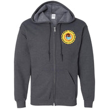 Load image into Gallery viewer, Pandemic Gold Head 300lb (Zip Up Hooded Sweatshirt)