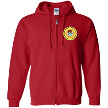 Load image into Gallery viewer, Pandemic Gold Head 300lb (Zip Up Hooded Sweatshirt)