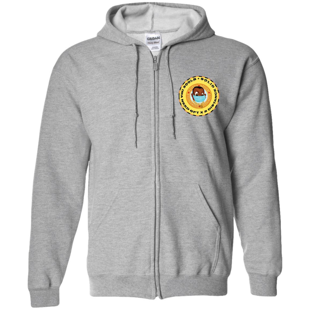 Pandemic Gold Head 300lb (Zip Up Hooded Sweatshirt)