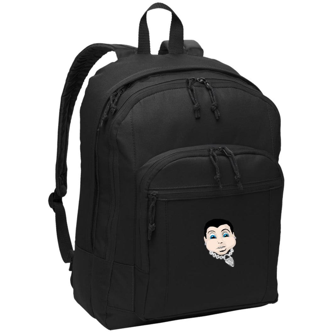 Black and Silver new-02 BG204 Basic Backpack