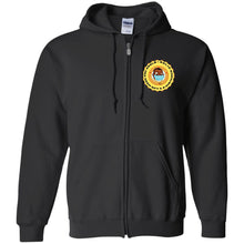 Load image into Gallery viewer, Pandemic Gold Head 300lb (Zip Up Hooded Sweatshirt)