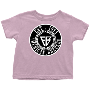 Toddler FBN Black & White American Greed  (T-Shirt)