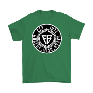 Black & White Mens Official Fat Boy Nation Greedy Mind State (T-Shirt)