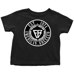 Toddler FBN Black & White American Greed  (T-Shirt)