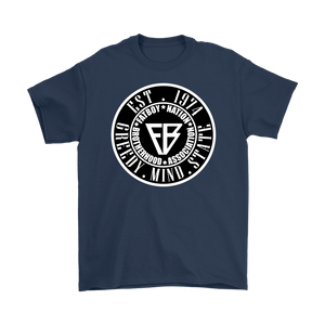 Black & White Mens Official Fat Boy Nation Greedy Mind State (T-Shirt)