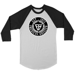 Fat Boy Nation Exclusive Black & White 3/4 Sleeve (T-Shirt)