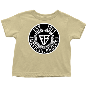 Toddler FBN Black & White American Greed  (T-Shirt)