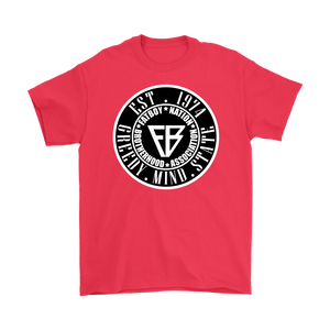 Black & White Mens Official Fat Boy Nation Greedy Mind State (T-Shirt)