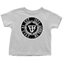 Load image into Gallery viewer, Toddler FBN; Black &amp; White ~ In Cake......We Trust~(T-Shirt)