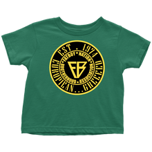 Load image into Gallery viewer, Toddler FBN  Black &amp; Gold European.... Greeed