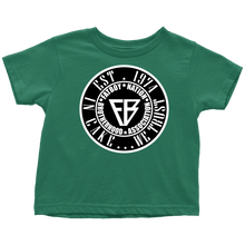 Load image into Gallery viewer, Toddler FBN; Black &amp; White ~ In Cake......We Trust~(T-Shirt)