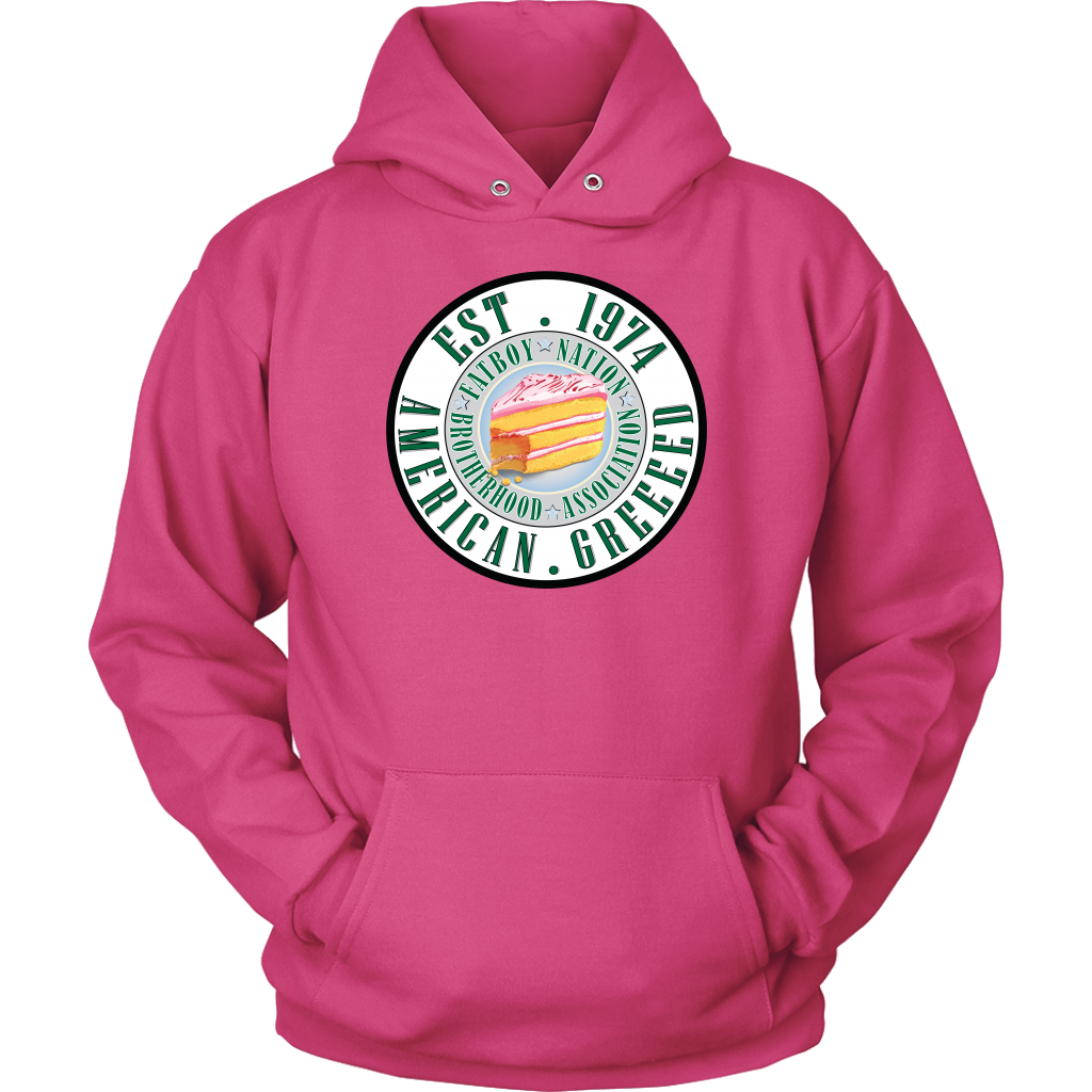 American Greed "In Cake we Trust" long sleeve mens and Men/Women Hoodies