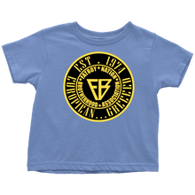 Load image into Gallery viewer, Toddler FBN  Black &amp; Gold European.... Greeed