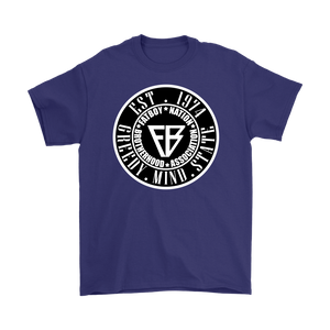 Black & White Mens Official Fat Boy Nation Greedy Mind State (T-Shirt)